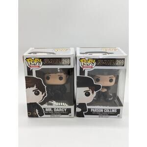Funko Pop! Movies Pride Prejudice Zombies Mr. Darcy #268 Parson Collins #269